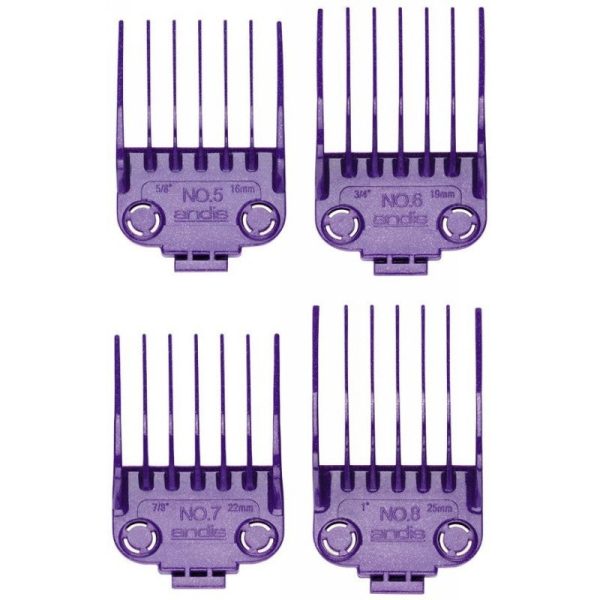 Magnetinių šukų rinkinys Andis Dual Magnet Large Comb Set AN-01415, skirta plaukų kirpimo mašinėlėms ML, MLC, MBA, MBX, MC2, MA1, RACA, PM1, PM2, PM3 ir PM4 4 vnt. Cheap