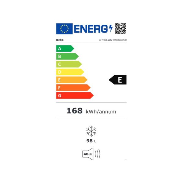 BEKO Freezer box CF100EWN, Energy class E, 98L, Width 54.5 cm, Height 84.5 cm, White Discount