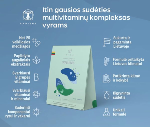 Sapiens Multivitaminų kompleksas Vyrams Online Sale