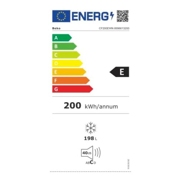 BEKO Freezer box CF200EWN, Energy class E, 198L, Width 90.5 cm, Height 84.5 cm, White Cheap