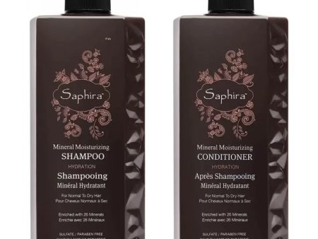 Plaukų priežiūros priemonių rinkinys Saphira Deep Hydration Shampoo & Conditioner SAFBMMS4MMC4, 2x1000 ml For Cheap