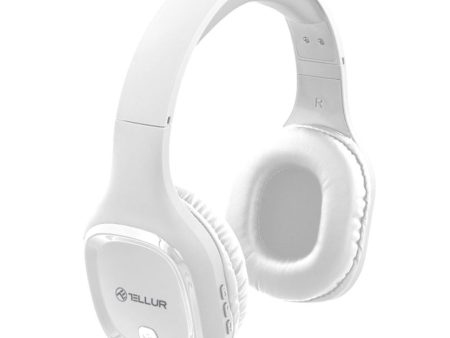 Tellur Bluetooth Over-Ear Headphones Pulse white Online now