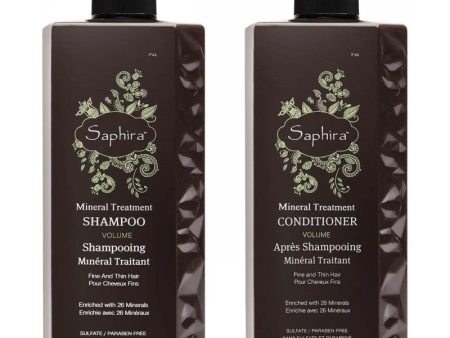 Plaukų priežiūros priemonių rinkinys Saphira Volume Boost Shampoo & Conditioner SAFBMTS4MTC4, 2x1000 ml Online