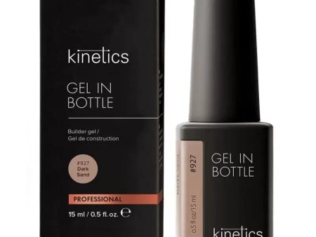 Gelis nagų priauginimui Kinetics Gel in Bottle Dark Sand 927 KGIBDS15, 15 ml For Cheap