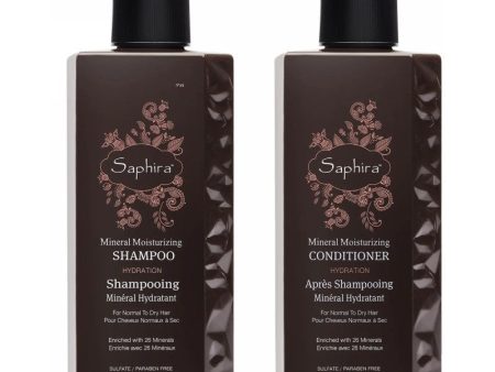 Plaukų priežiūros priemonių rinkinys Saphira Deep Hydration Shampoo & Conditioner SAFBMMS2MMC2, 2x250 ml on Sale