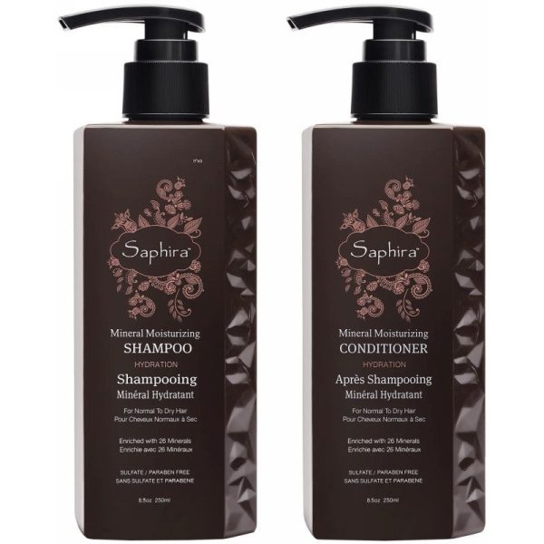 Plaukų priežiūros priemonių rinkinys Saphira Deep Hydration Shampoo & Conditioner SAFBMMS2MMC2, 2x250 ml on Sale